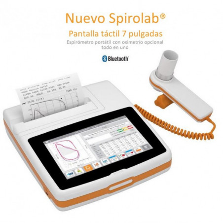 Espirómetro Spirolab New MIR con pantalla táctil, impresora y Software profecional